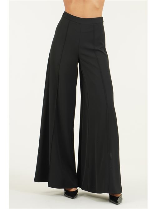 Pantalone palazzo in cady Simona Corsellini | A26CPPA00901NERO